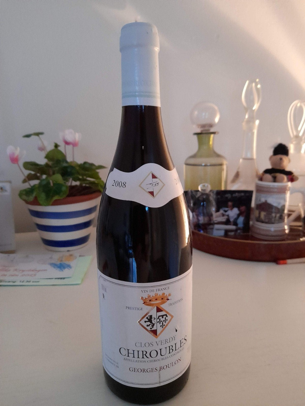 Jr. 2008  !! CHIROUBLES Clos Verdy, Ophalen, Zo goed als nieuw, Frankrijk, Rode wijn