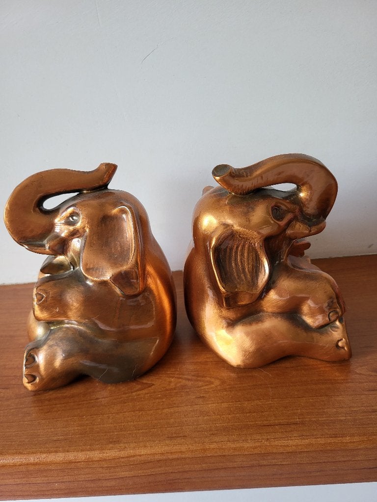 Set van Vintage PM Craftsman Olifanten boekensteun, Ophalen of Verzenden