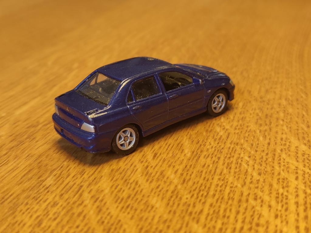 Welly Mitsubishi Lancer Evo VIII BLAUW, Ophalen of Verzenden, Nieuw