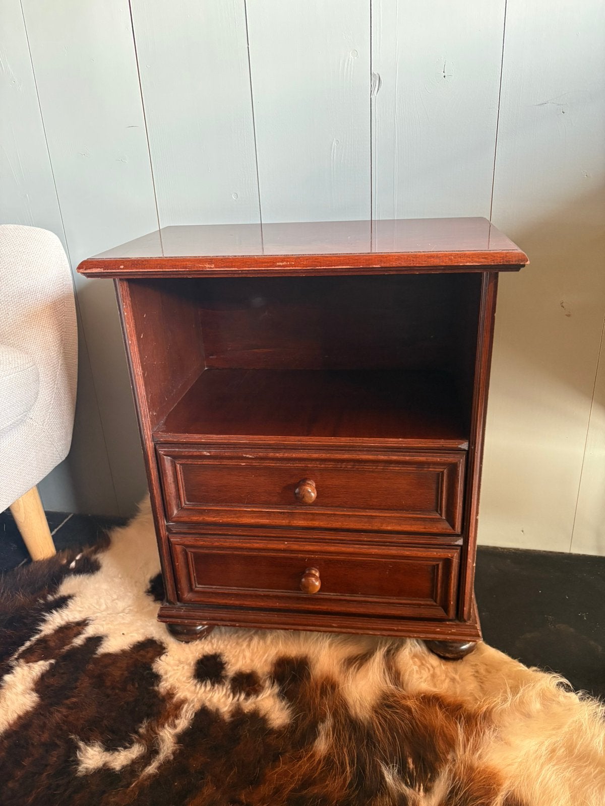 Nachtkastje bruin, Huis en Inrichting, Ophalen, Gebruikt, 45 tot 65 cm