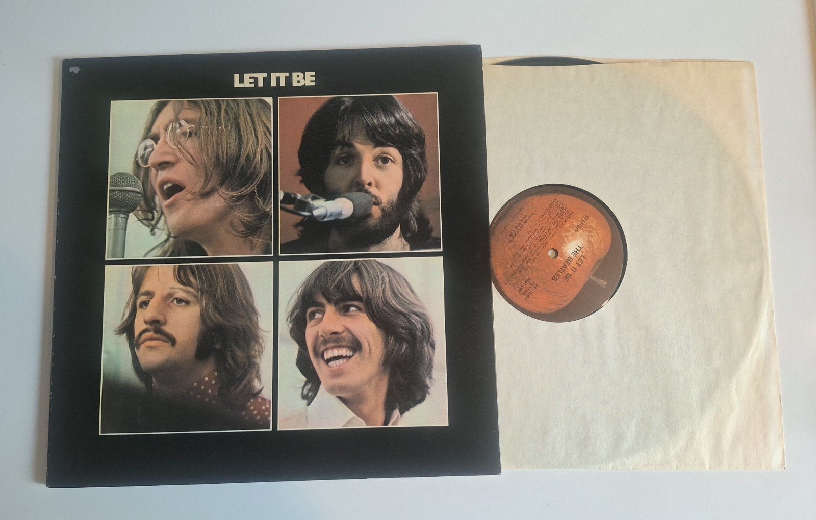 Beatles let it be usa red Apple lp klaphoes, Cd's en Dvd's, Verzenden, Zo goed als nieuw, Overige formaten