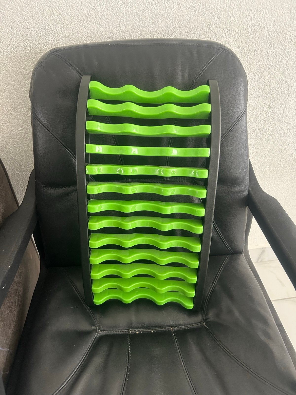 Ergonomische rugsteun voor stoel - Groen, Groen, Kunststof, Ophalen of Verzenden, Zo goed als nieuw