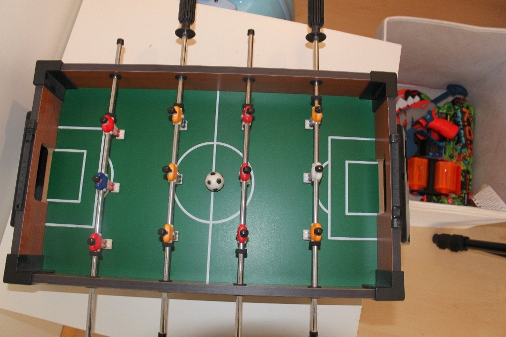 tafelvoetbal 50cm x 30cm, Een of twee spelers, Ophalen of Verzenden, Zo goed als nieuw