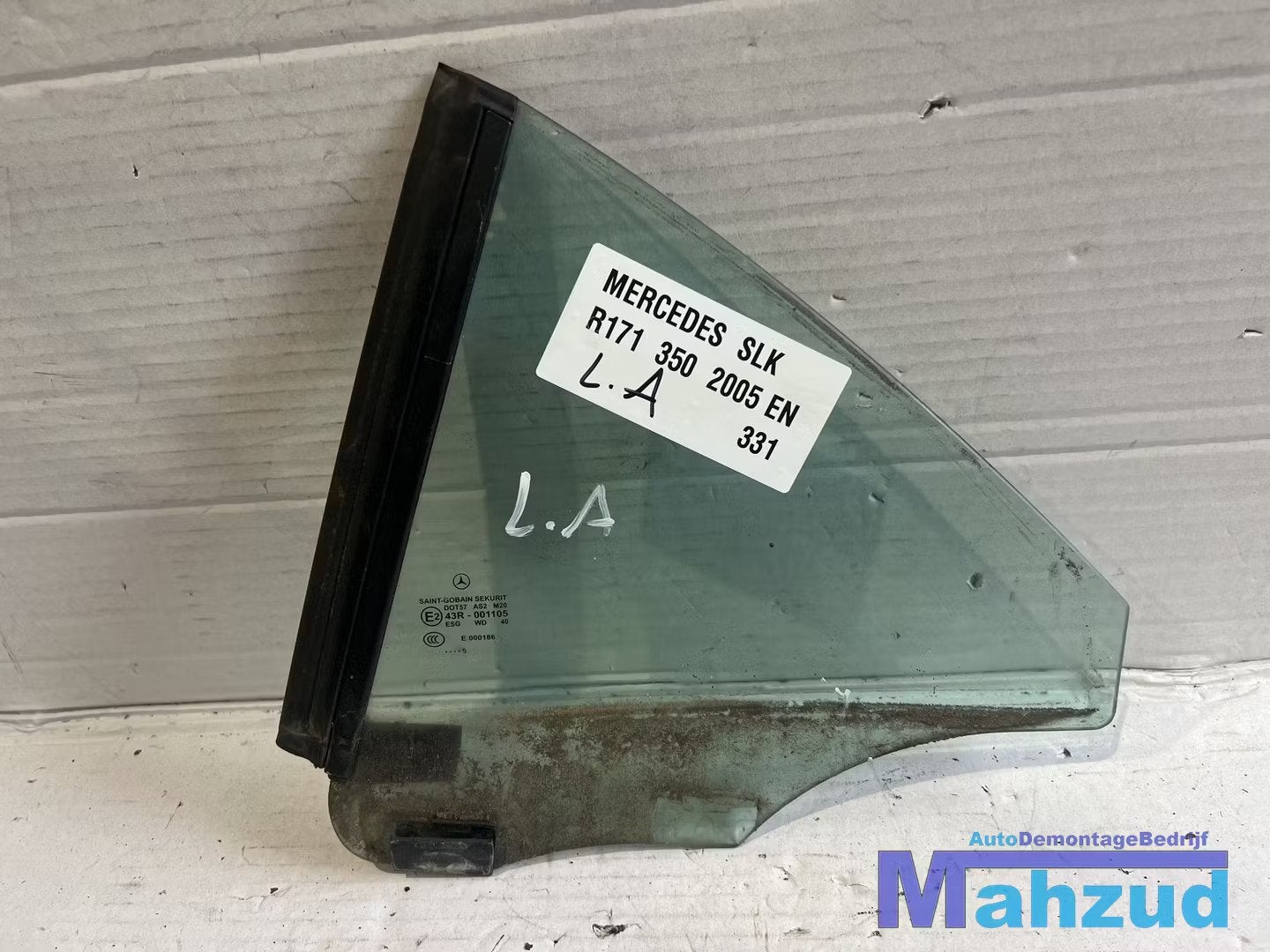 MERCEDES SLK R171 links achter raam ruit 2005-2011, Gebruikt, Mercedes-Benz AG, Mercedes-Benz, Ophalen of Verzenden
