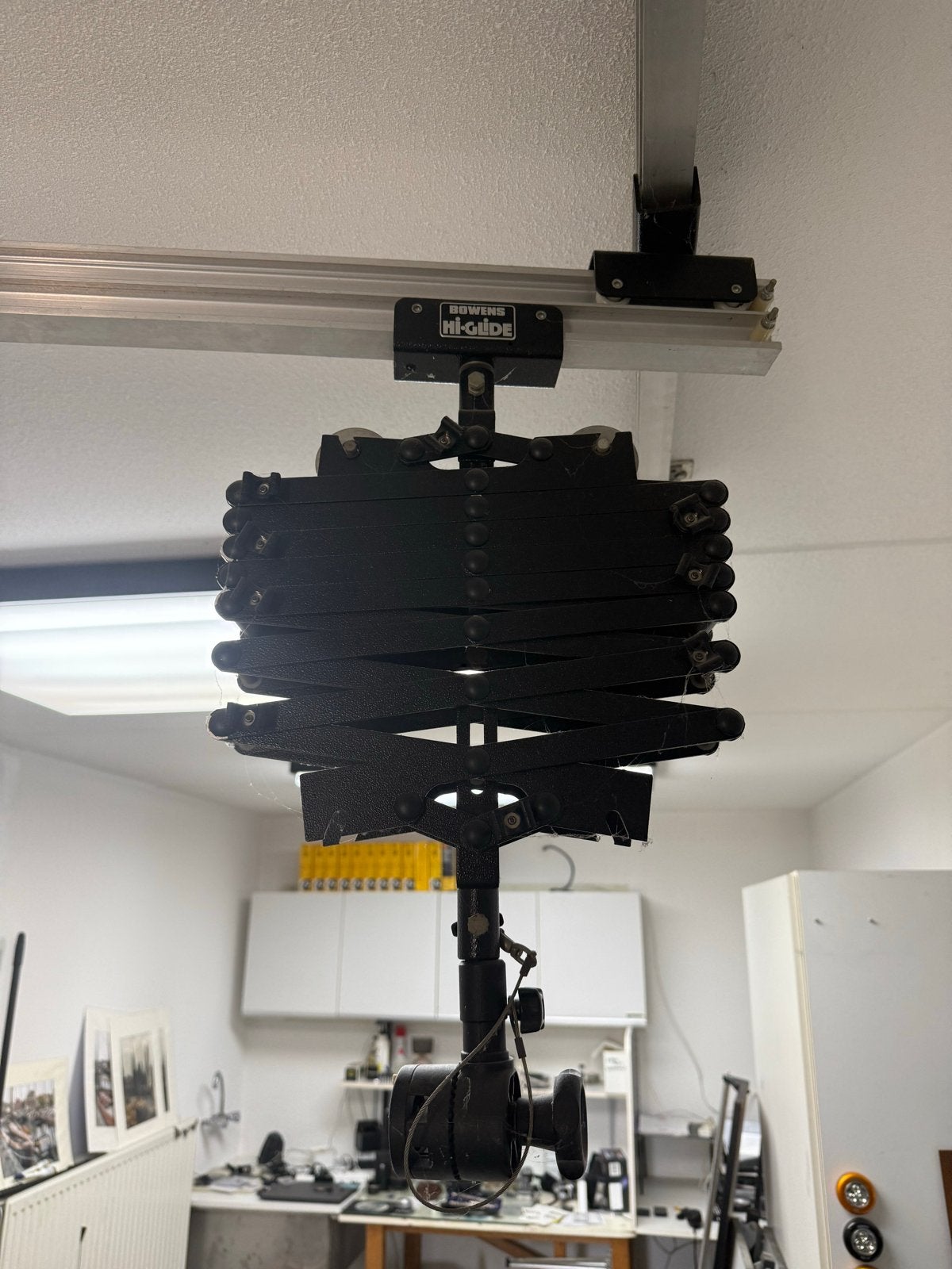 Bowens Hi-Glide Plafondrailsysteem voor Studioverlichting, Overige merken, Belichting, Ophalen of Verzenden, Gebruikt