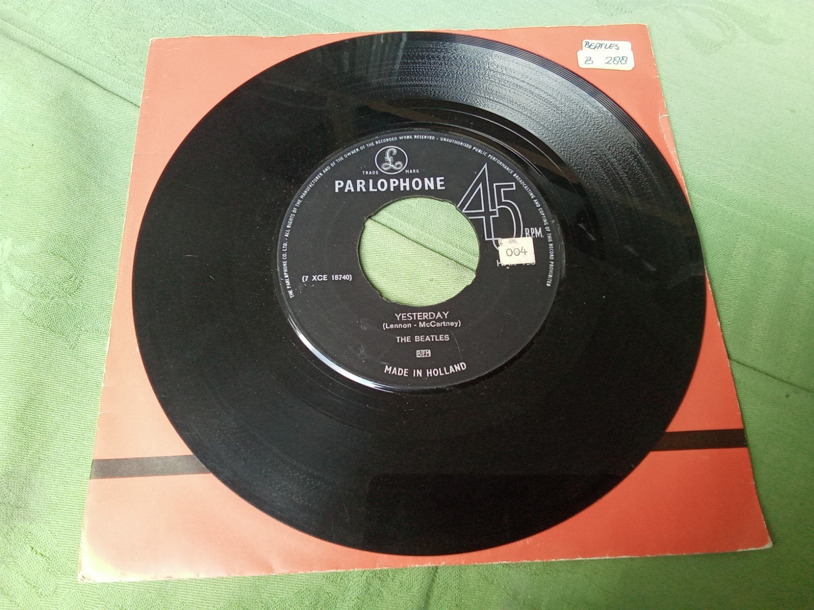 The Beatles.           Yesterday, Cd's en Dvd's, Vinyl Singles, Verzenden, Gebruikt, 7 inch, Pop