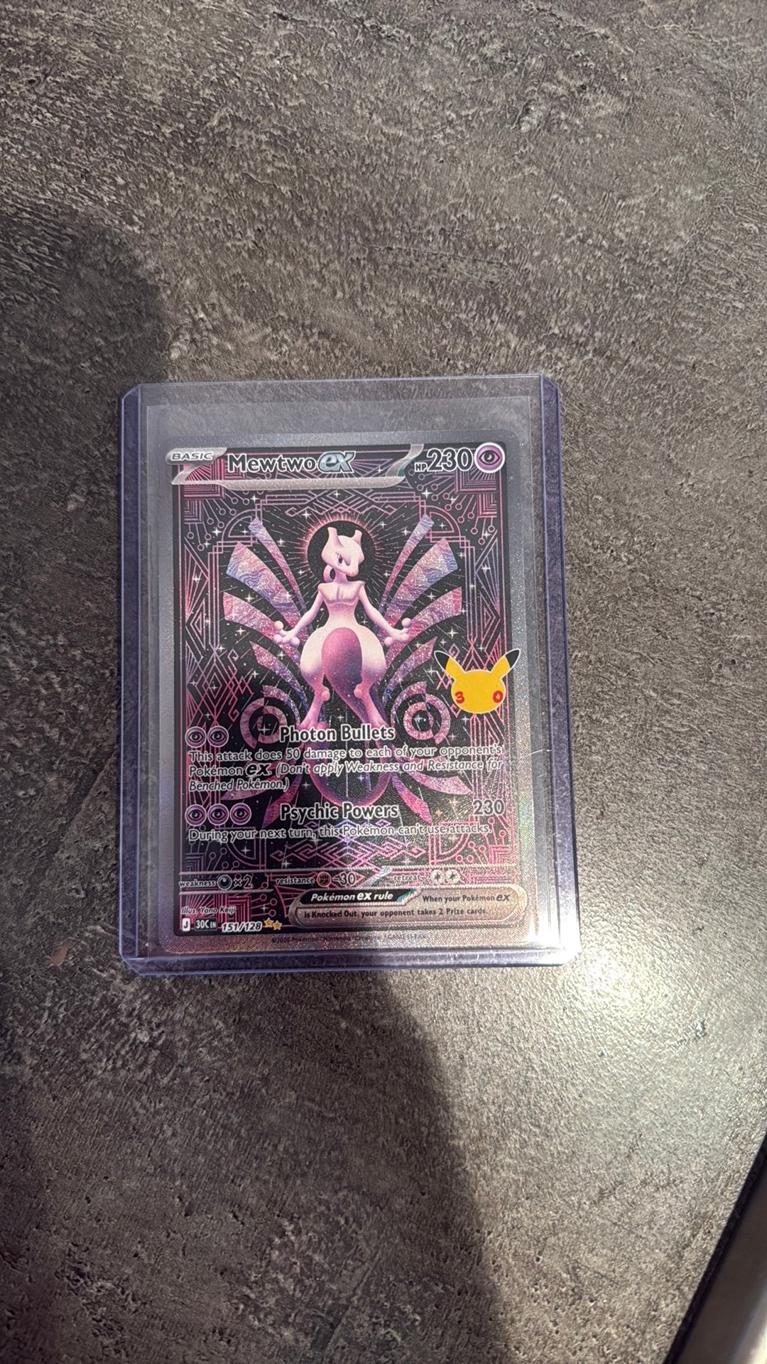 30th celebration mewtwo ex, Ophalen of Verzenden, Zo goed als nieuw
