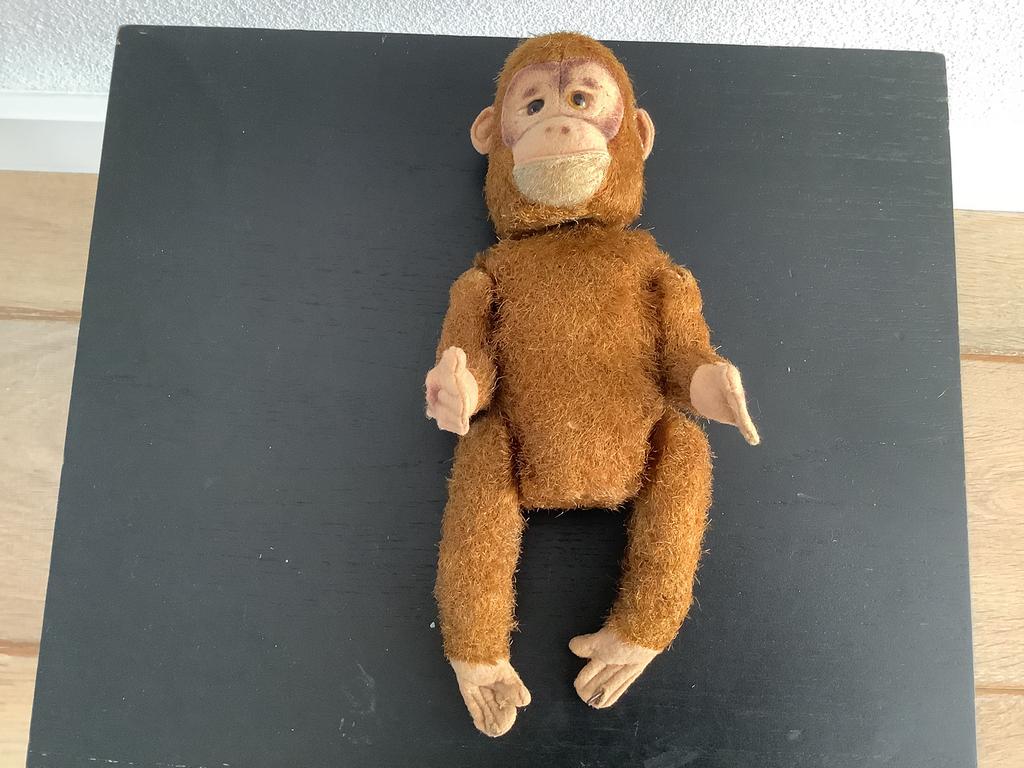 Vintage Steiff aapje Jocko, Ophalen of Verzenden, Zo goed als nieuw, Steiff