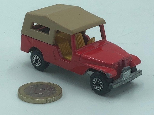 Jeep CJ6 Rood, Matchbox SuperFast by Lesney, Ophalen of Verzenden, Gebruikt, Auto