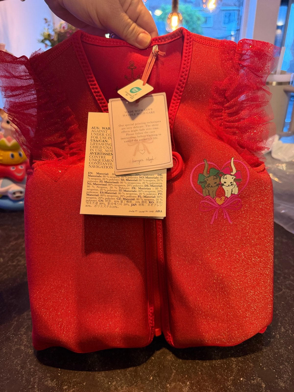 Konges Sløjd Zwemvest Vivalia Swim Vest Rood 2-3 jaar, Ophalen of Verzenden, Nieuw, Meisje, Sport- of Zwemkleding