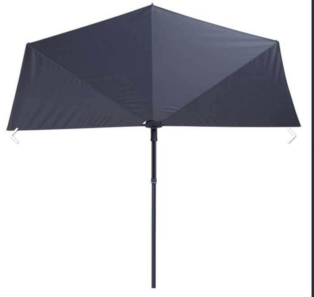 Madison balkonparasol MET granieten voet, Tuin en Terras, Parasols, Zo goed als nieuw, Zweefparasol, Kantelbaar, Verstelbaar, Waterdicht