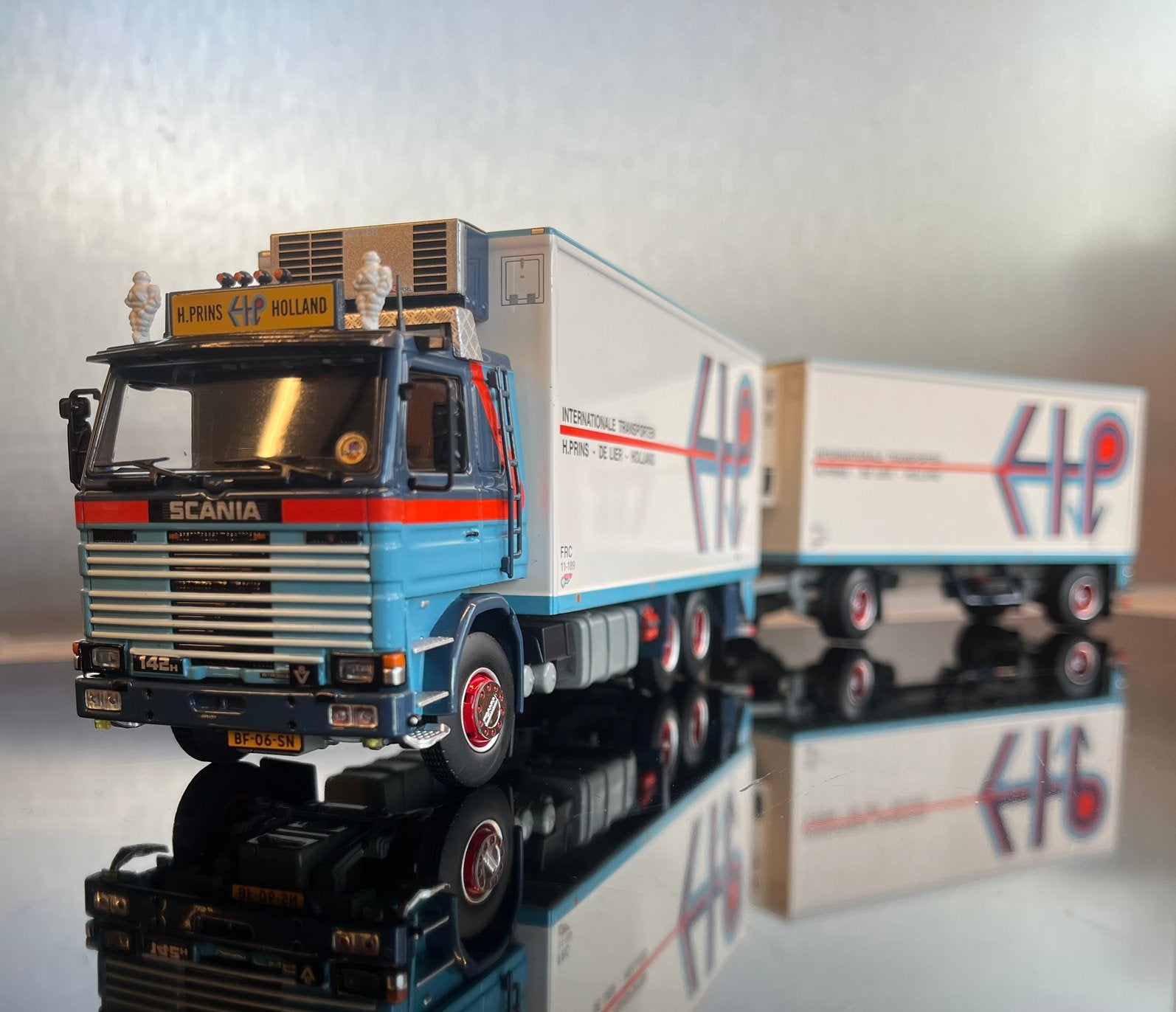 Tekno Scania 142 koelcombi van Hans Prins uit het Westland, Ophalen of Verzenden, Nieuw, Bus of Vrachtwagen, Tekno