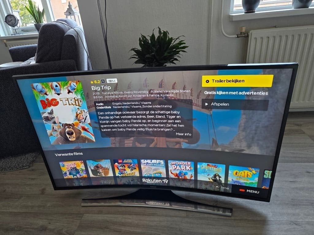 Samsung 40 inch smart tv curved, Audio, Tv en Foto, Televisies, 50 Hz, Ophalen of Verzenden, Zo goed als nieuw, Samsung
