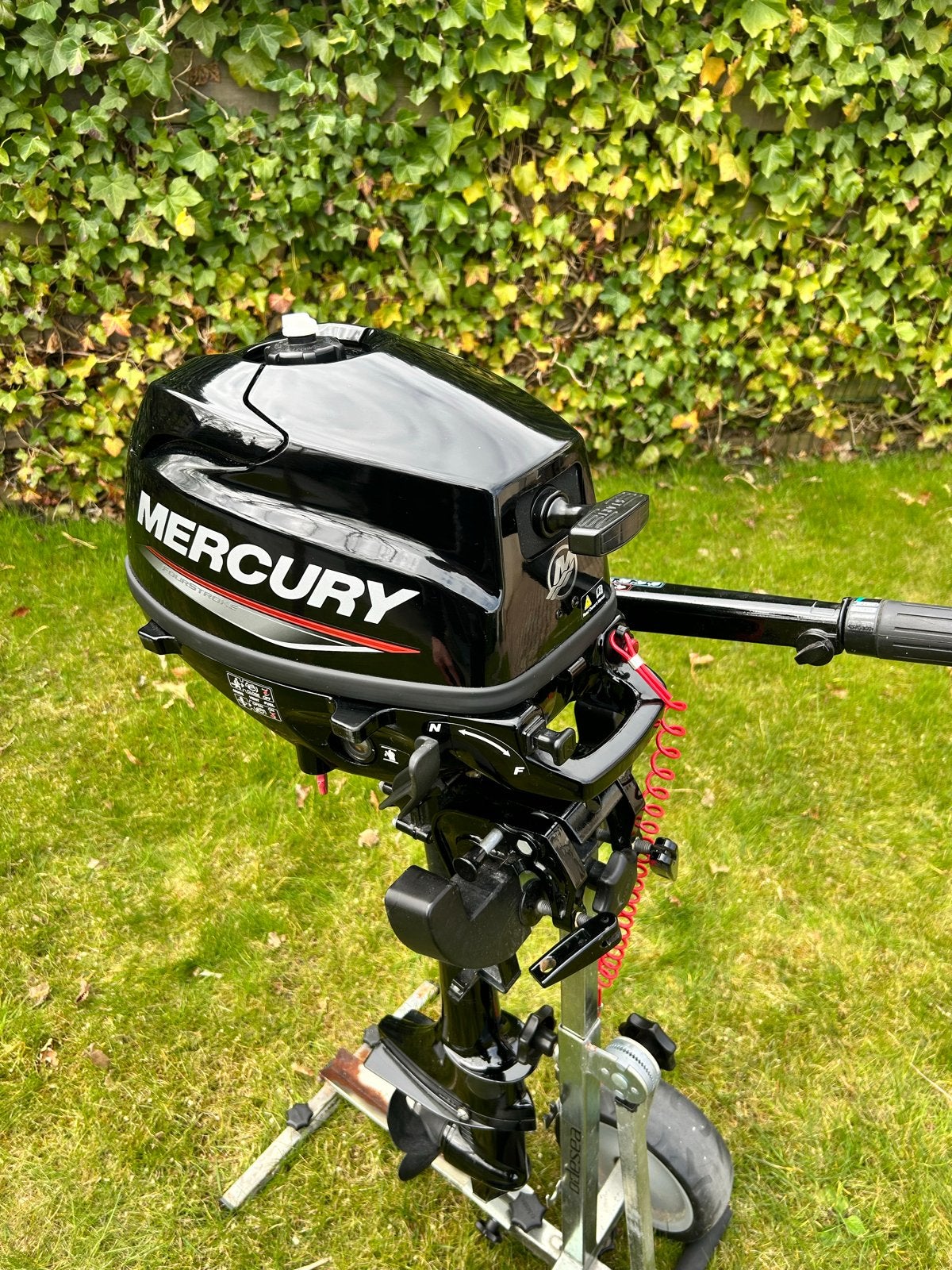 Mercury F 3.5 pk Buitenboordmotor kortstaart, Watersport en Boten, Ophalen, Minder dan 5 pk, Viertaktmotor, Zo goed als nieuw
