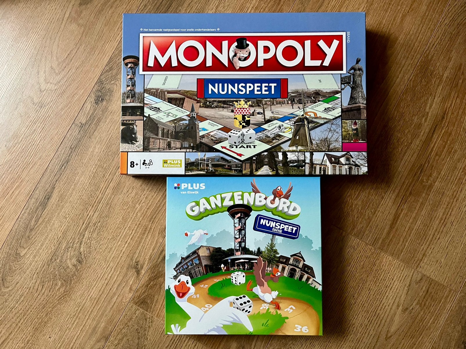 Limited edition: Ganzenbord Nunspeet, Ophalen of Verzenden, Zo goed als nieuw
