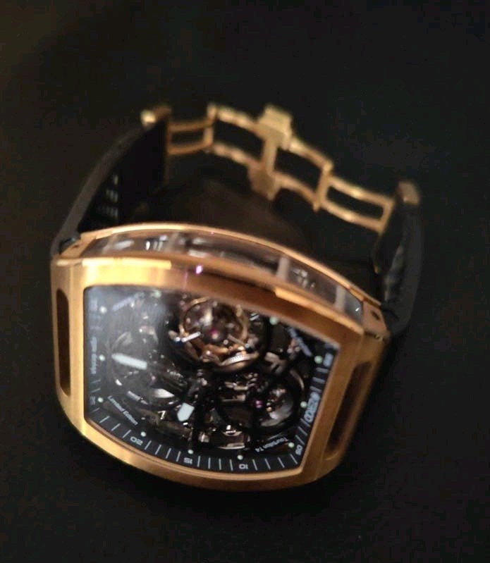 Limited Origineel ZEROO Tourbillon Full Skeleton watch Goud, Overige merken, Staal, Staal, Polshorloge