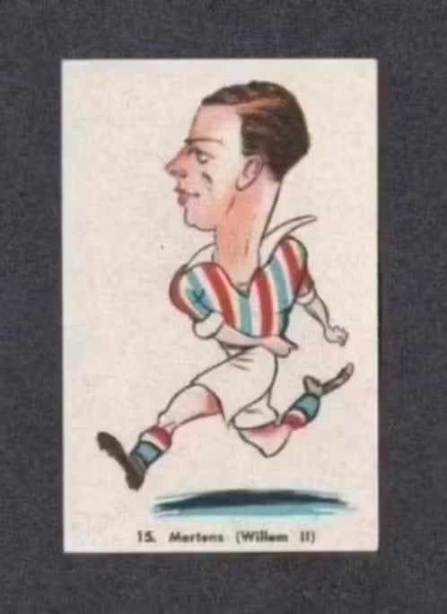 Voetbalplaatje Willem II Tilburg Mertens, Ophalen of Verzenden, Zo goed als nieuw