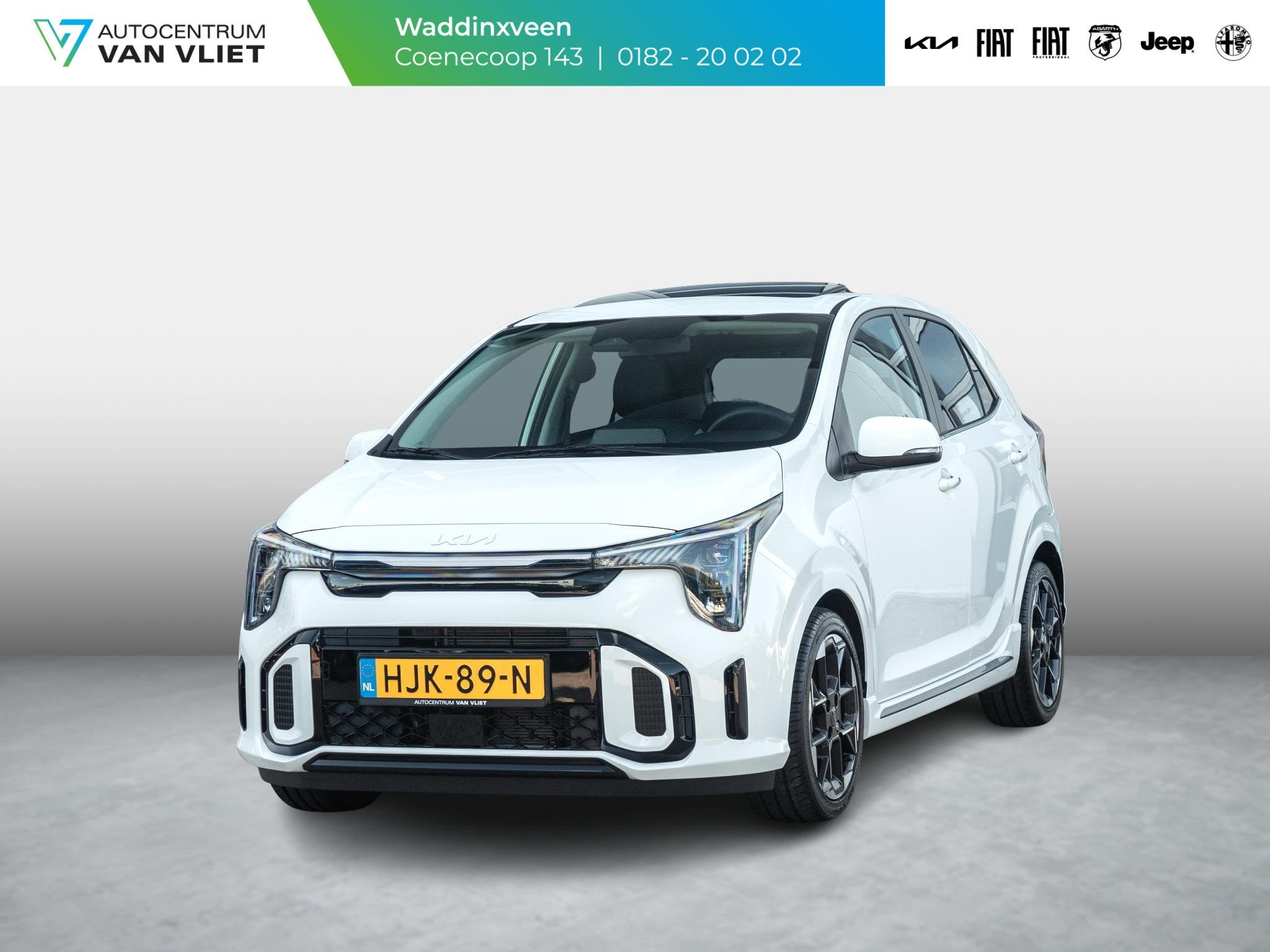 Kia Picanto 1.0 DPI GT-Line l Camera l Carplay l Schuif/ kan, Auto's, 12 maanden, Euro 6, 4 stoelen, Wit
