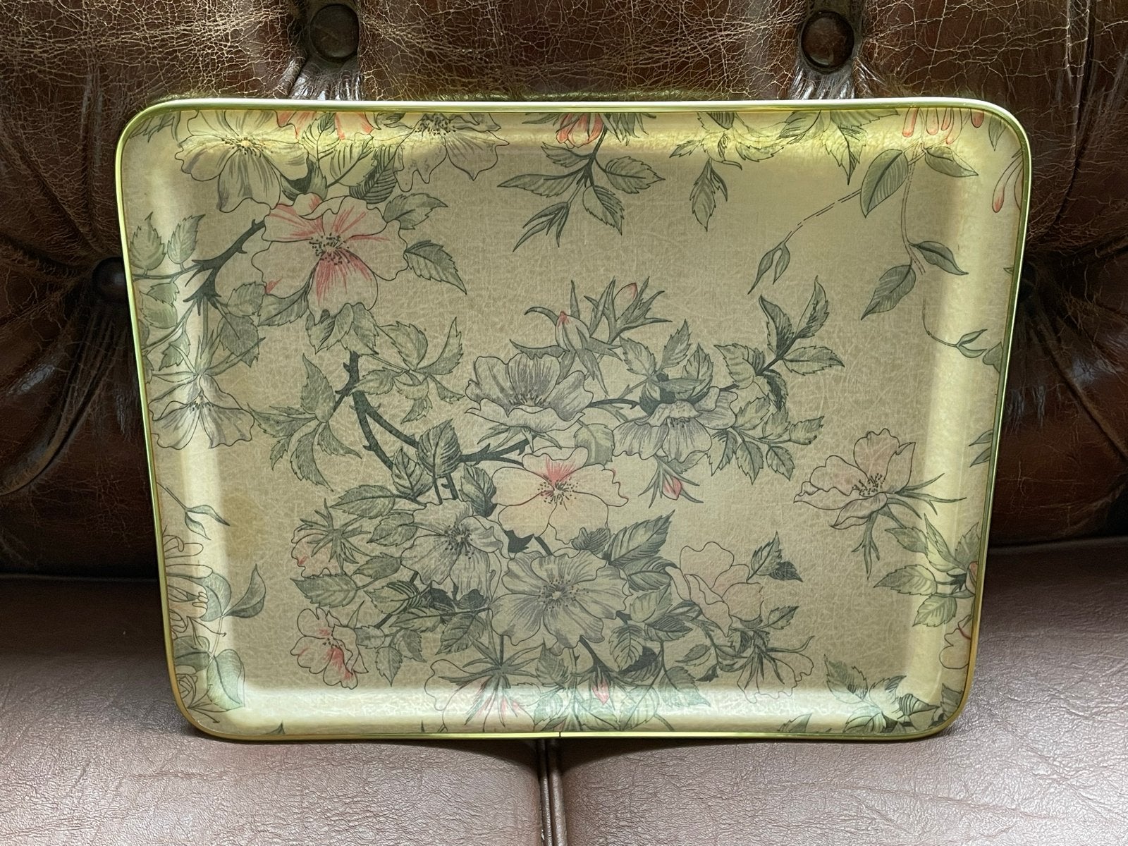Vintage Arnold Designs dienblad met bloemenprint, Ophalen of Verzenden