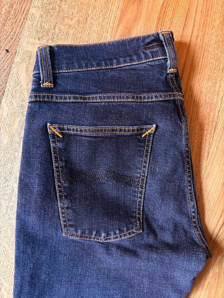 Nudie Jeans Tight Terry W32 L32, Ophalen of Verzenden, Gedragen, Blauw, Overige jeansmaten