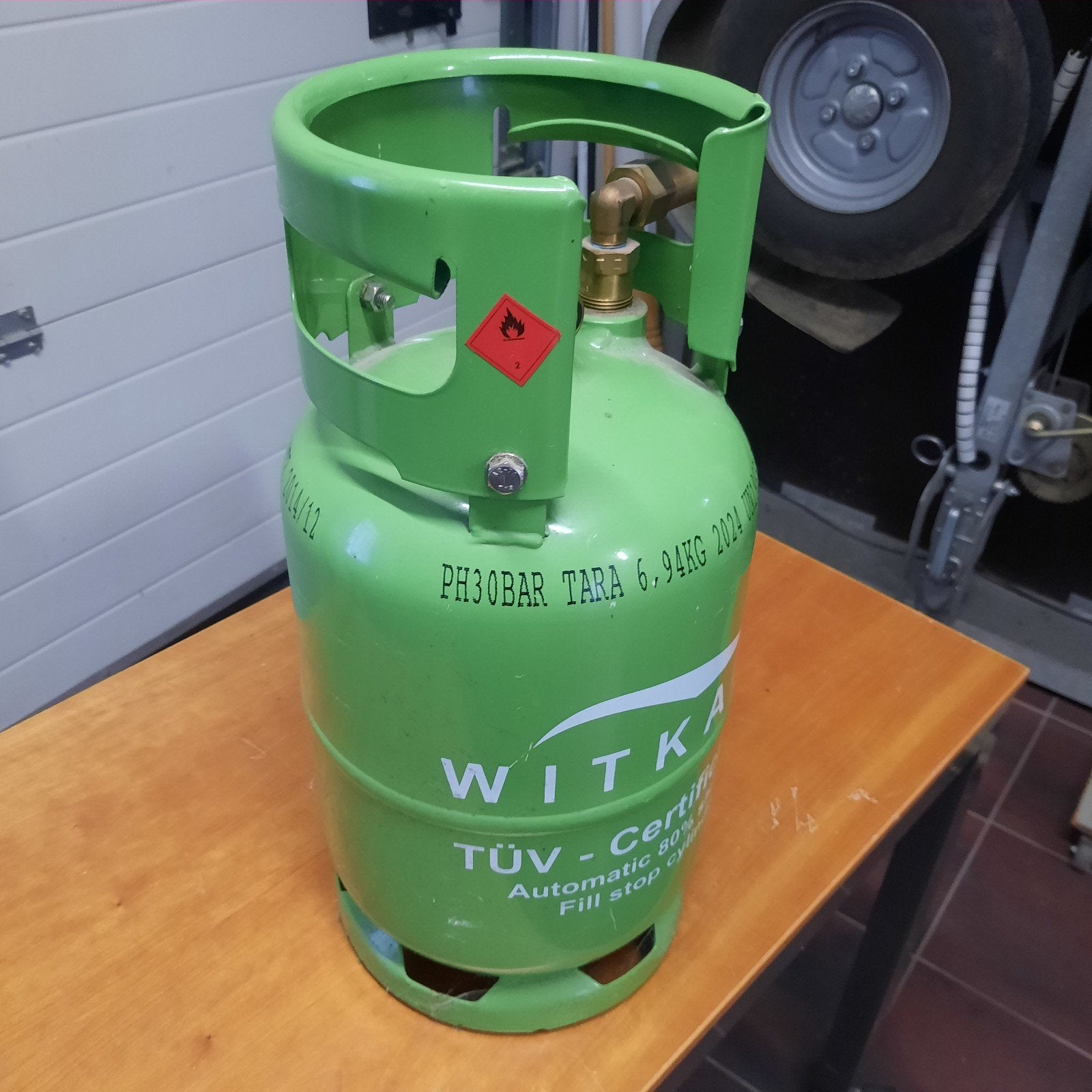 Navulbare LPG tank Witkamp 6.94KG (2014/12), Ophalen, Gebruikt