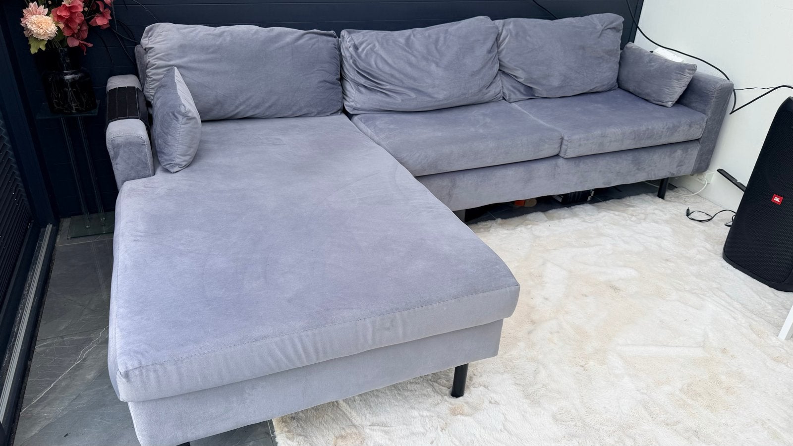 Loungebank voor serre, veranda of woonkamer - 260cm breed, Ophalen, 250 tot 300 cm, Hoekbank, Vierpersoons of meer