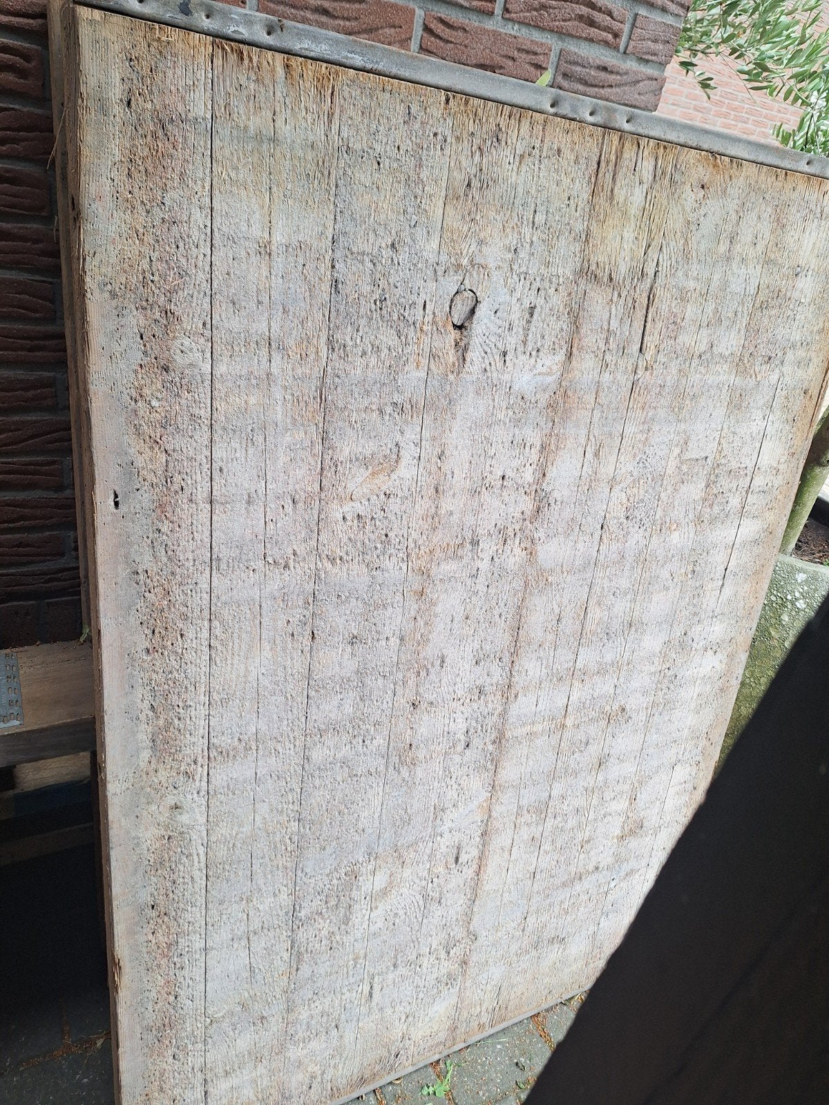 Gebruikte steenschotten met metalen randen (140x100x4,5 cm), Ophalen, Gebruikt, 25 tot 50 mm, Plank