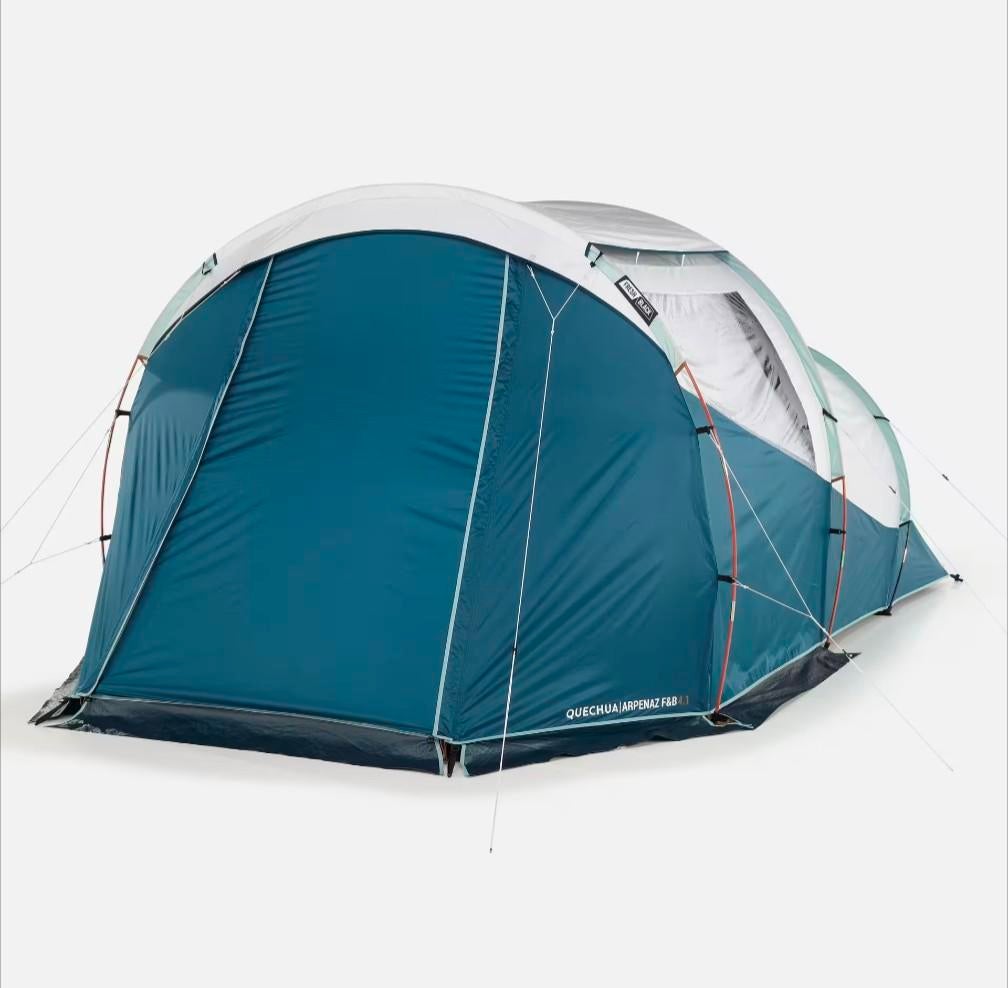 Quechua Arpenaz 4.1 Black & Fresh Familietent, Caravans en Kamperen, Tenten, Ophalen, Zo goed als nieuw, Tot en met 4