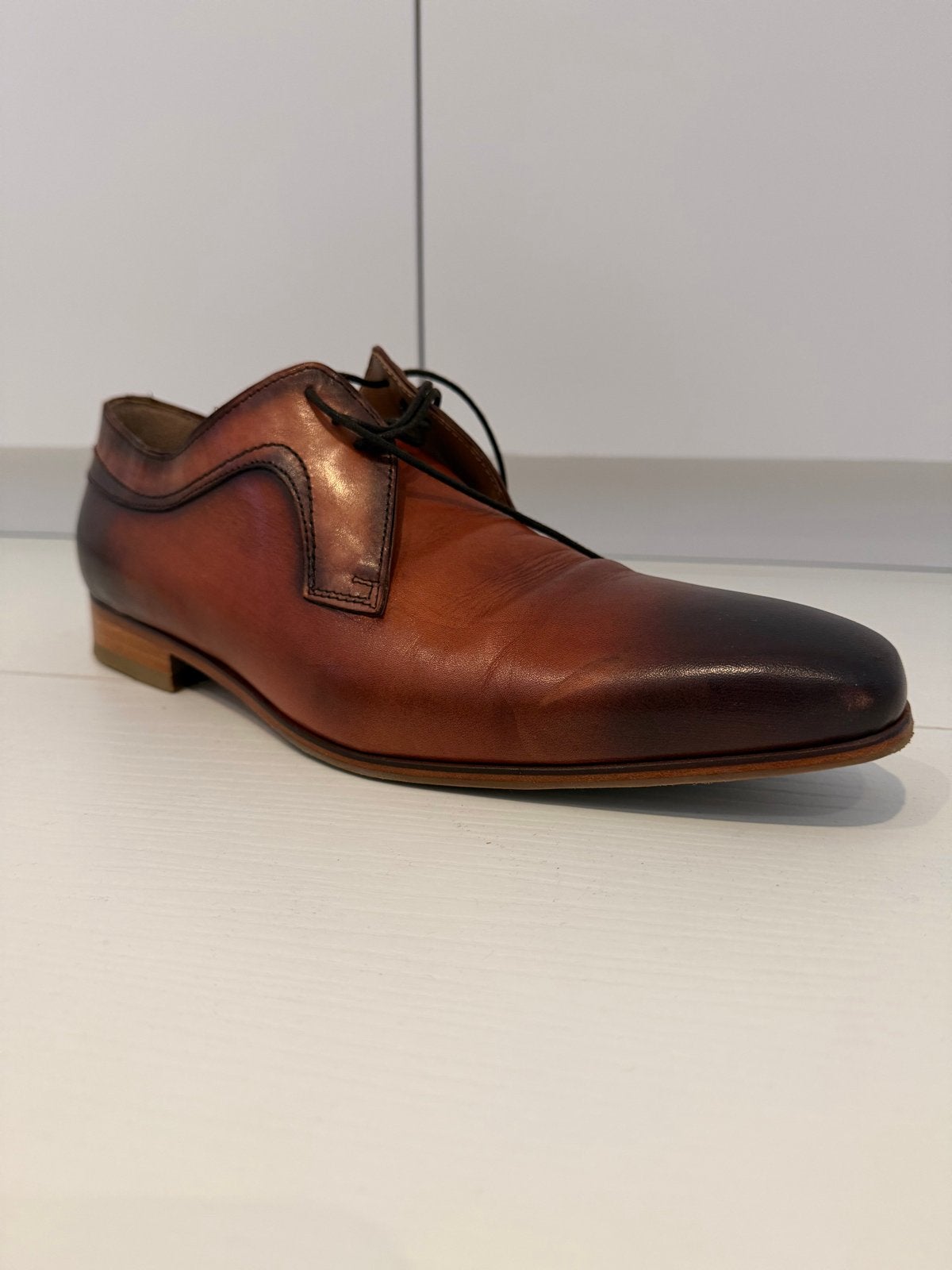Stijlvolle Nette Schoenen - Bruin Leer - Paulo Bellini, Ophalen of Verzenden, Zo goed als nieuw, Bruin, Veterschoenen