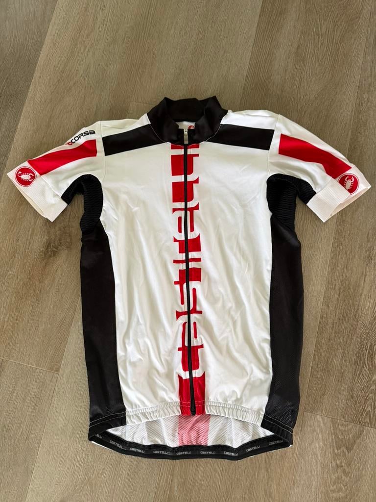 Castelli rossa corsa shirt maat xl, Ophalen of Verzenden, Zo goed als nieuw, XL, Bovenkleding