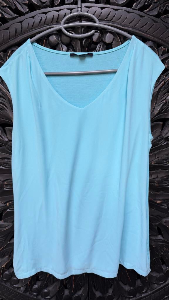 Comna mouwloze top met V-hals, maat 40, Maat 38/40 (M), Blauw, Ophalen of Verzenden, Zo goed als nieuw