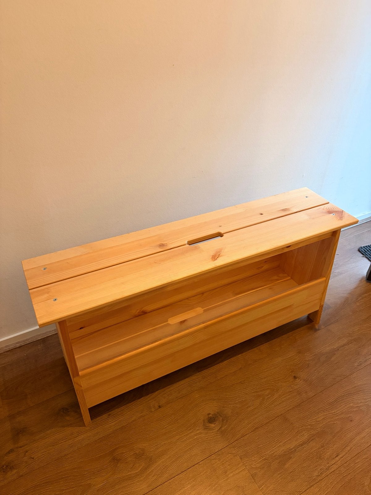 IKEA PERJOHAN houten bankje, Huis en Inrichting, Kasten | Schoenenrekken, Ophalen, Zo goed als nieuw