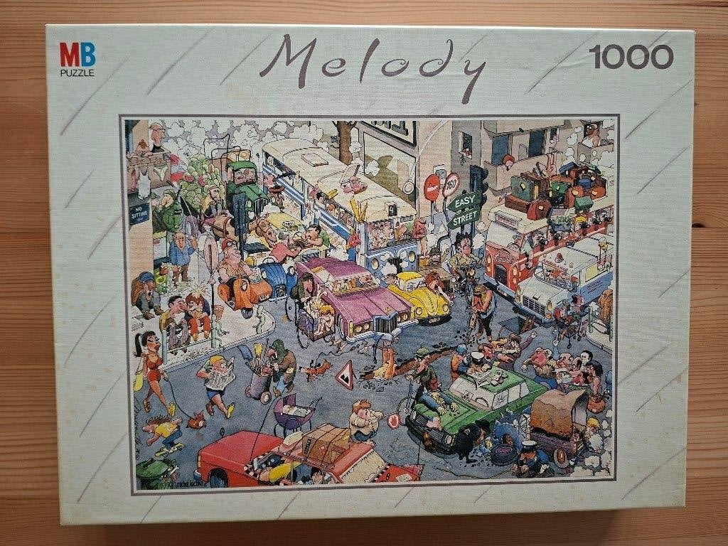 Melody  New York 1000 stukjes MB-puzzel - Ruilen kan ook, Ophalen, 500 t/m 1500 stukjes, Zo goed als nieuw, Legpuzzel