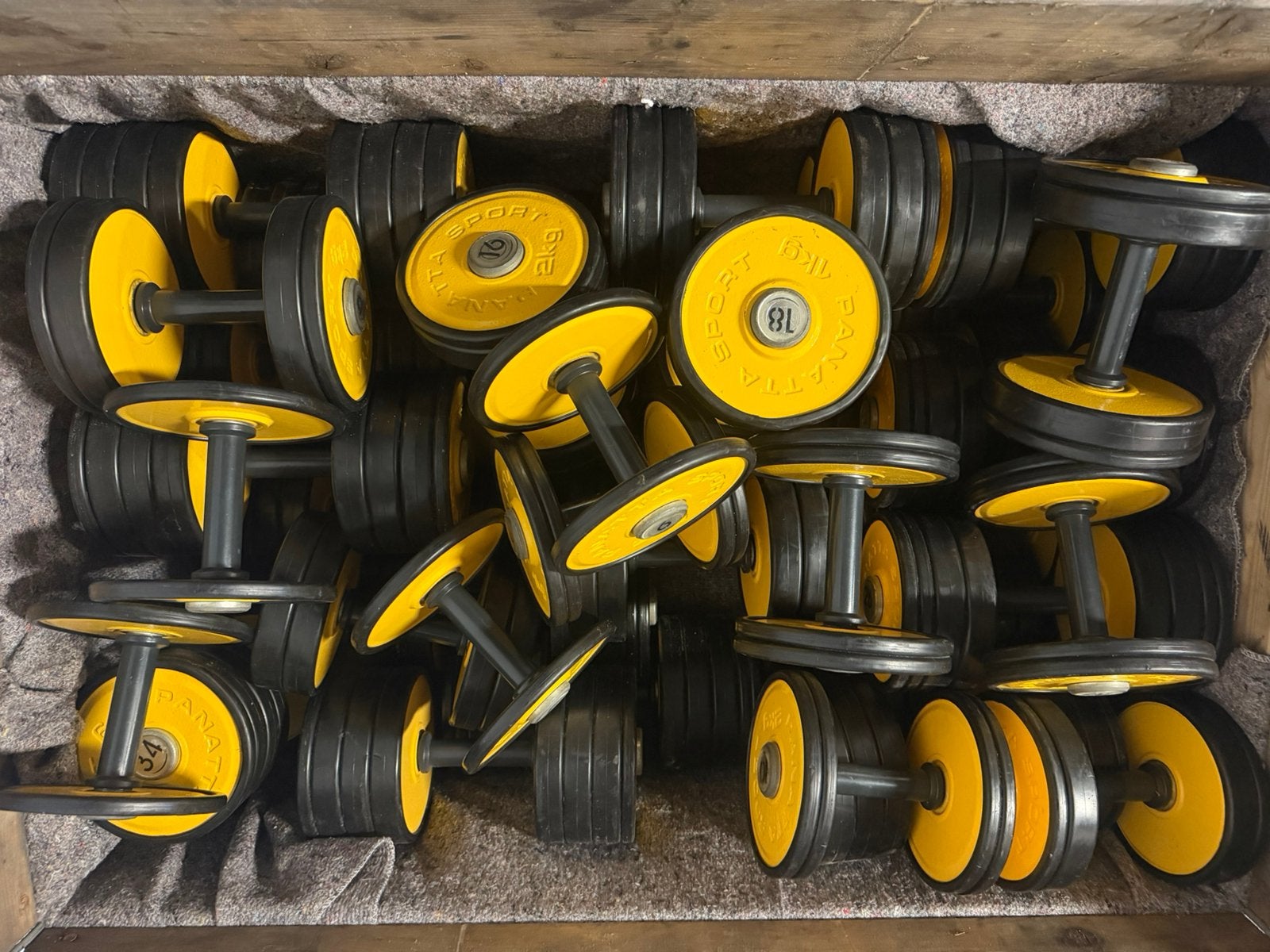 Panatta dumbbells 4-40 kg, Ophalen, ., Zo goed als nieuw, Panatta