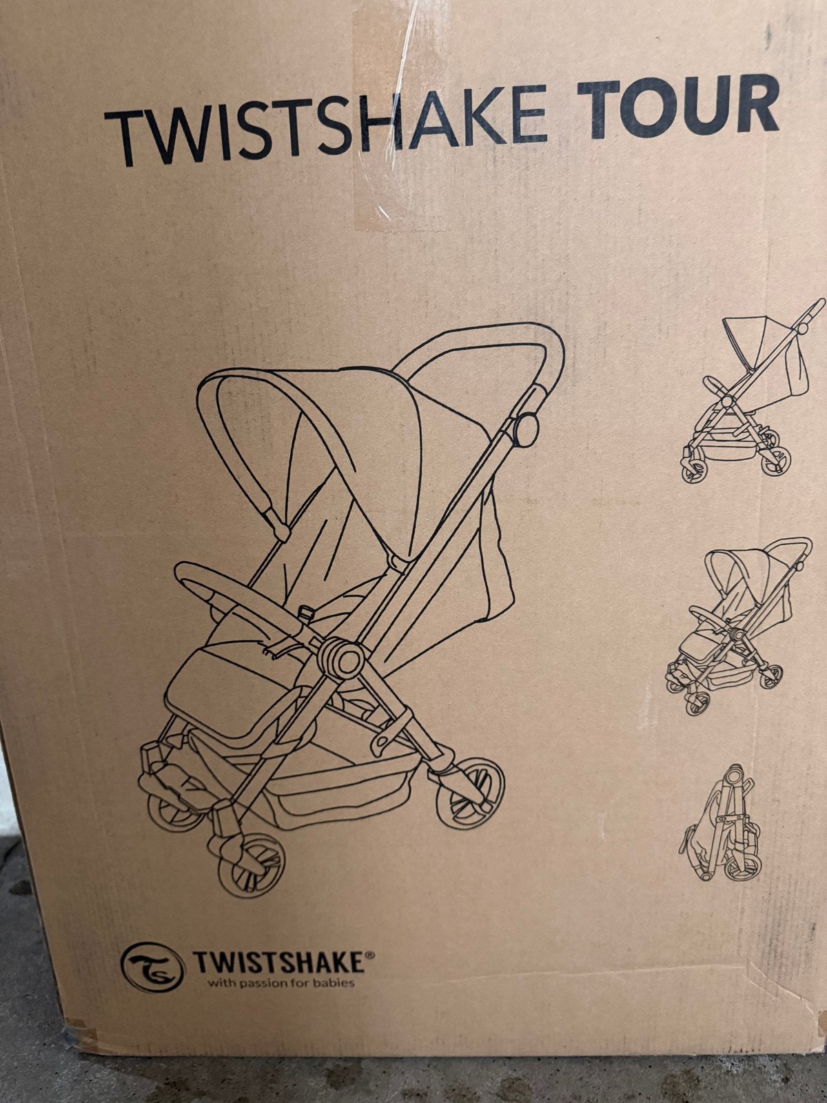Twistshake Tour Lichtgewicht Buggy met Verstelbare Rugleunin, Ophalen, Zo goed als nieuw, Overige merken, Regenhoes