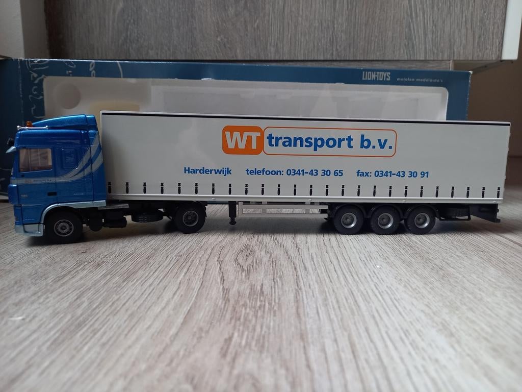 Lion toys wt transport harderwijk daf nieuw staat, Ophalen of Verzenden, Zo goed als nieuw, Bus of Vrachtwagen, Lion Toys