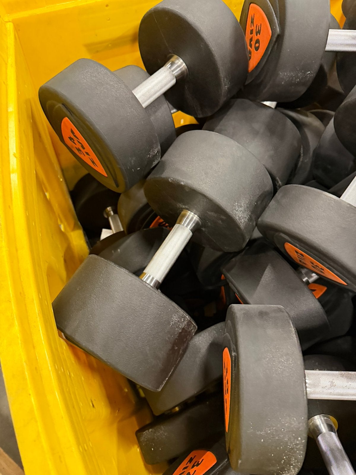 Ziva Rubbereb Pu Dumbells 12kg t/m 50kg, Sport en Fitness, Ophalen, Zo goed als nieuw, Dumbbell