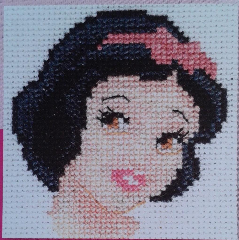 Borduurpatroon Disney prinses Sneeuwwitje 7 x 7 cm, Ophalen of Verzenden, Zo goed als nieuw, Handborduren, Patroon