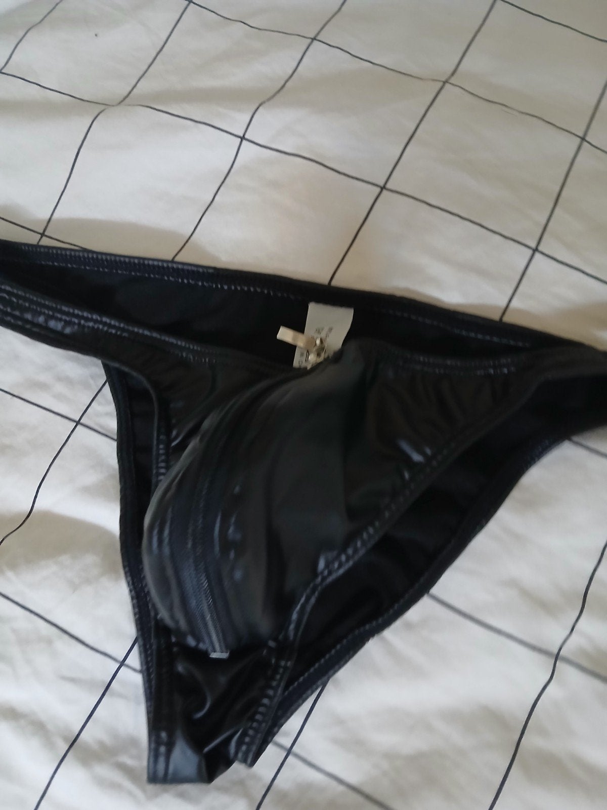 Zwarte heren slip met rits - Maat L, Ophalen of Verzenden, Zwart, Onbekend, Slip