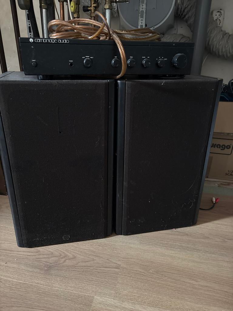 Vintage hifi set MB Quart 390 Cambridge Audio A1  top geluid, Overige merken, Gebruikt, Ophalen of Verzenden, Minder dan 60 watt