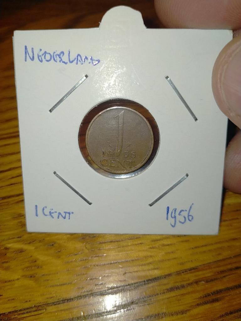 NL 1 Cent 1956 Juliana, Verzenden, Koningin Juliana, 1 cent, Losse munt