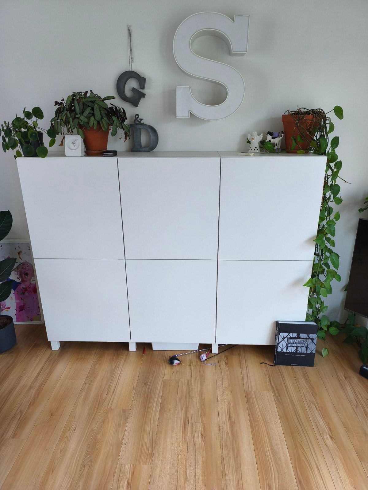 Witte IKEA Besta Kast met 6 deuren., Ophalen, Gebruikt