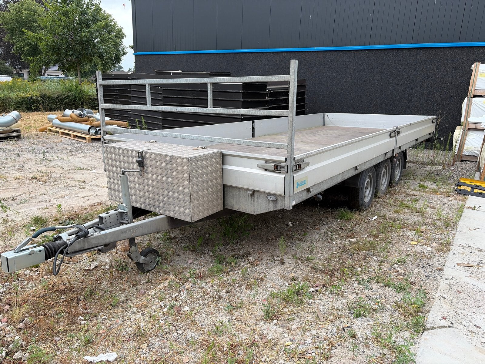 Hapert plateauwagen 3500 kg, Ophalen, Gebruikt