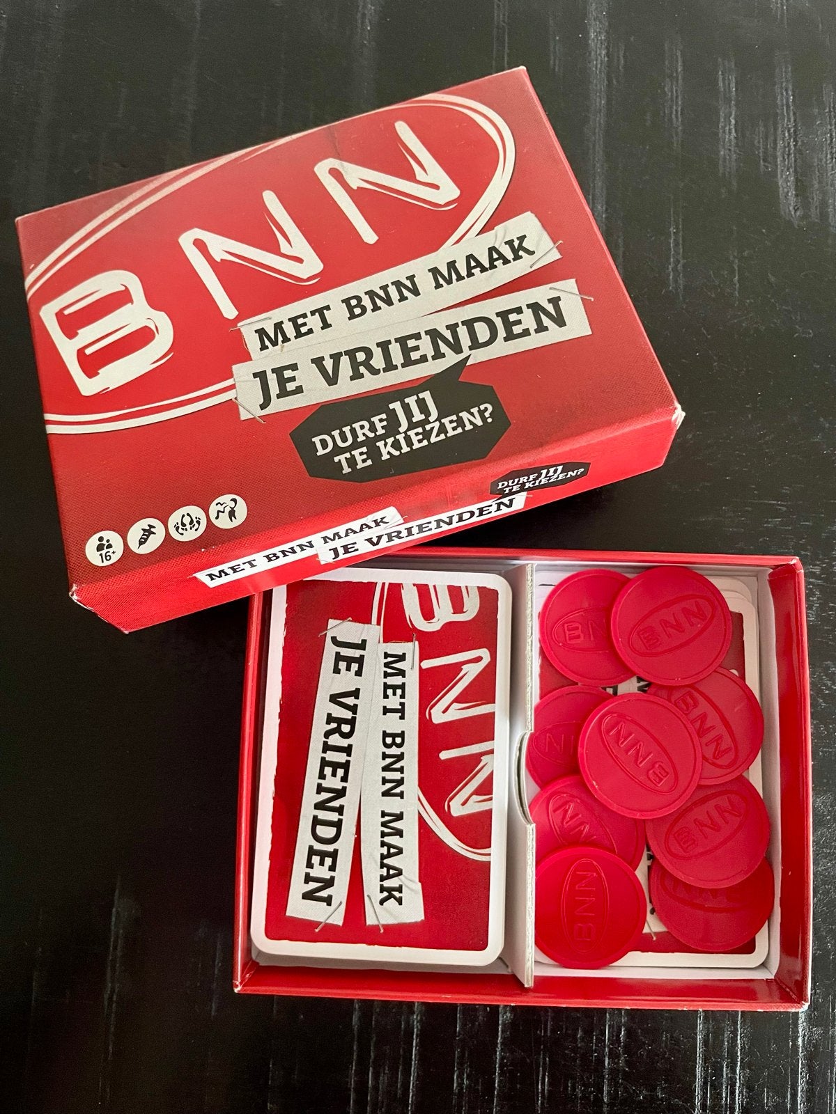 Met BNN Maak Je Vrienden Kaartspel, Hobby en Vrije tijd, Ophalen of Verzenden, Zo goed als nieuw