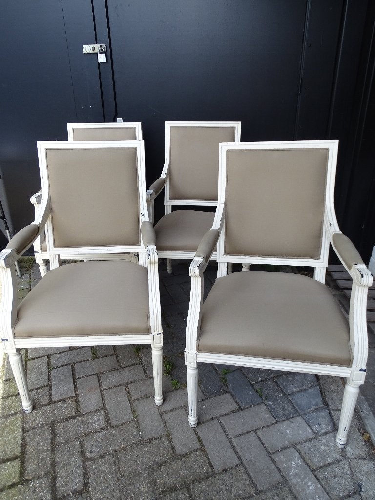 6 (eethoek) stoelen, Huis en Inrichting, Stoelen, Ophalen, Gebruikt, Bruin, Klassiek