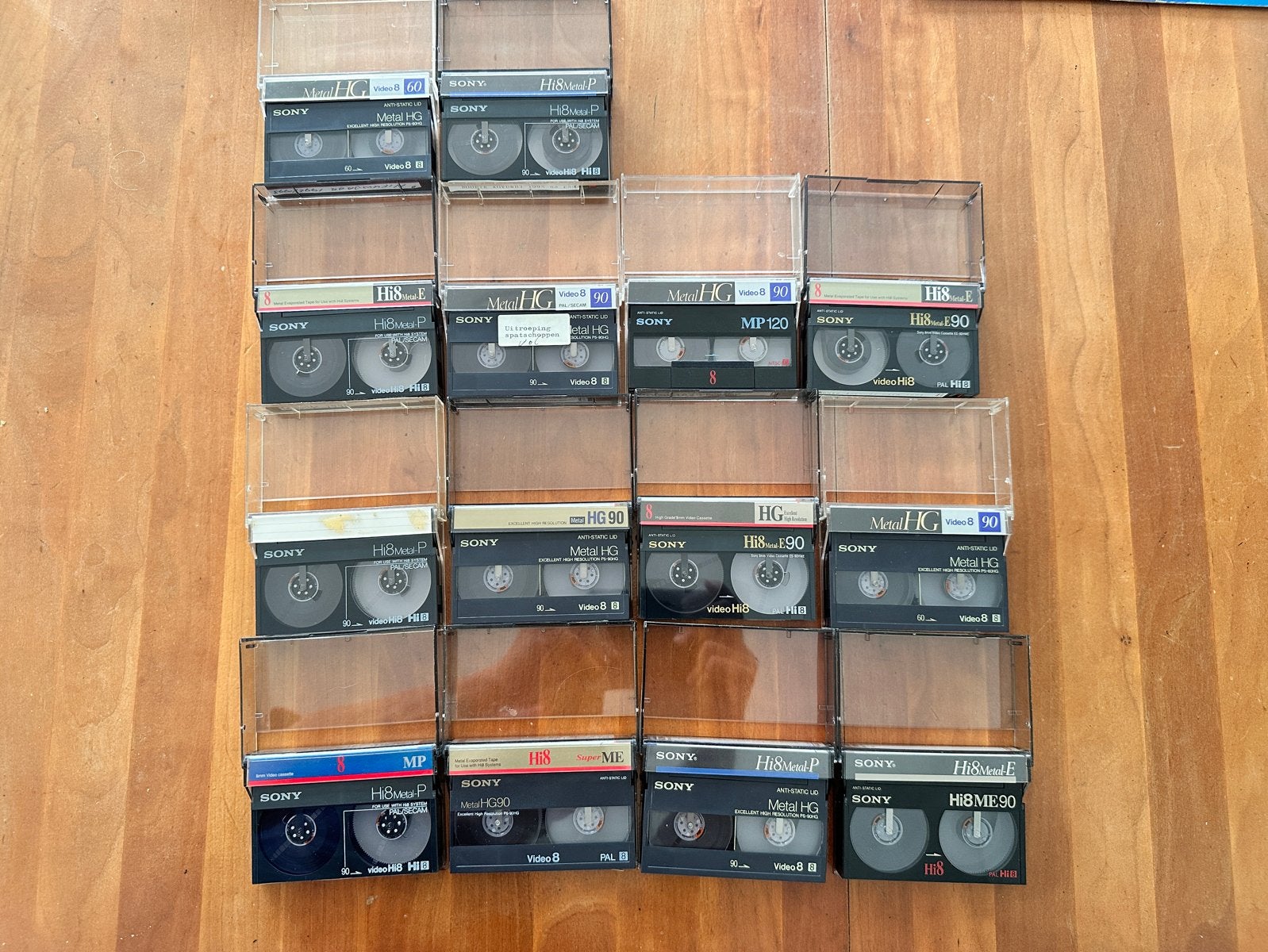 14 Vintage Sony Video8 / Hi8 Videobanden (Diverse Lengtes), Ophalen of Verzenden, Gebruikt