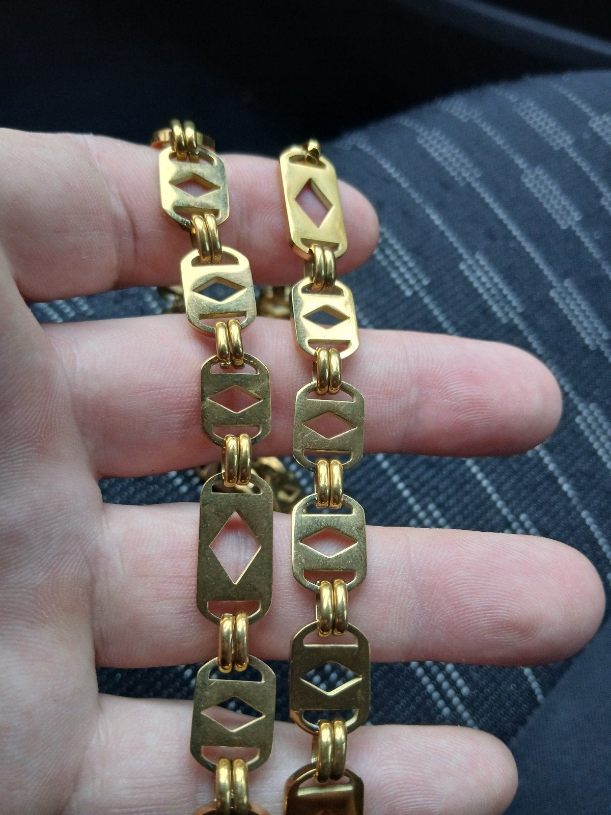 18k gold plated ketting nieuw, Ophalen of Verzenden, Nieuw, Goud, Goud