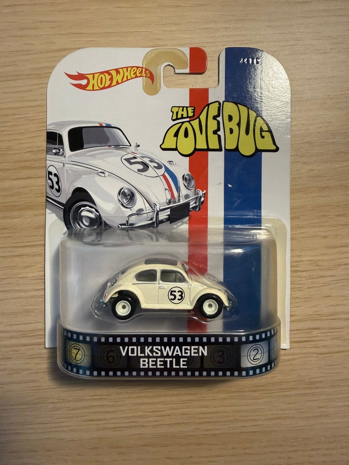 Hot Wheels Retro Entertainment, Volkswagen Beetle Herbie, Ophalen of Verzenden, Zo goed als nieuw, Auto
