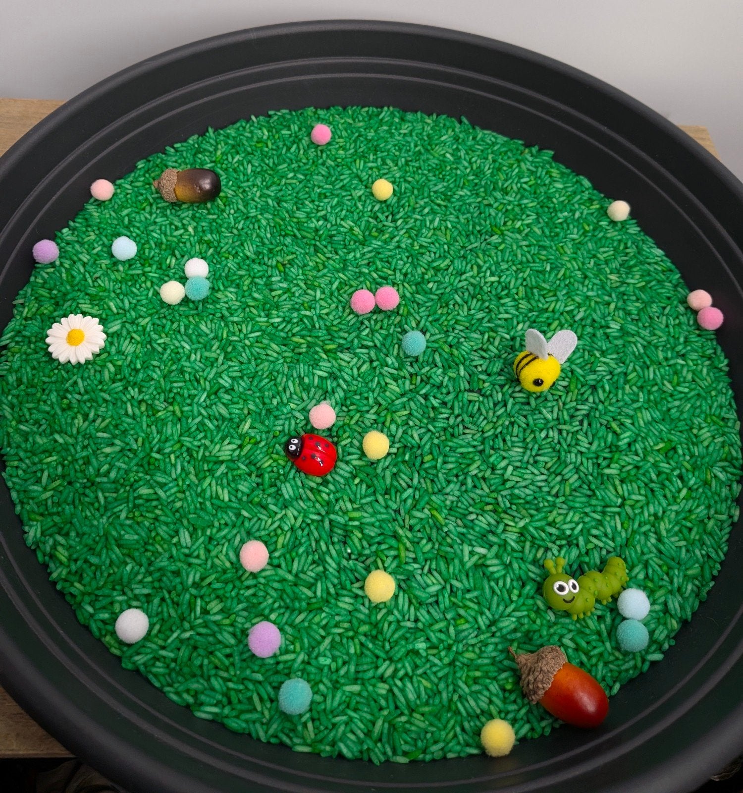 Sensorische Speelrijst Groen 280g plus Accessoires, Jongen of Meisje, Onbekend, Nieuw, Ophalen of Verzenden