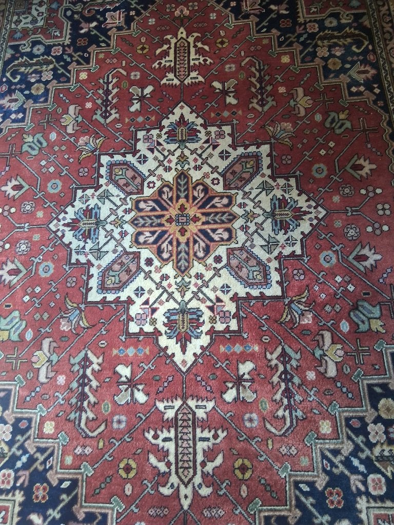 Perzisch vloerkleed Heriz 200 x 270, Ophalen, Blauw, Heriz - Persia, 200 cm of meer